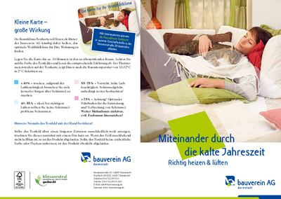 Miteinander durch die kalte Jahreszeit Flyer Miteinander durch die kalte Jahreszeit Flyer