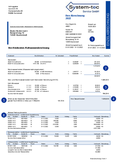 Heizkostenabrechnung Heizkostenabrechnung